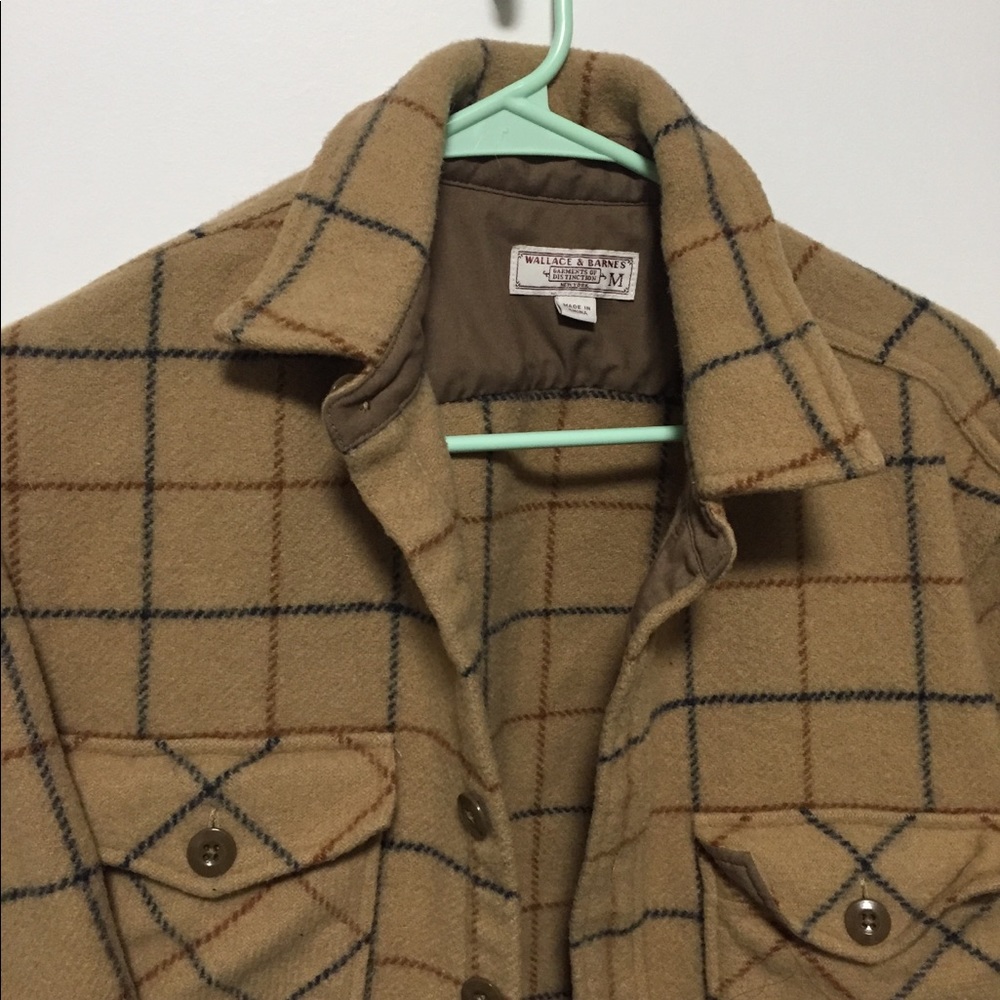 Wallace & Barnes Wool Overshirt: tattersall